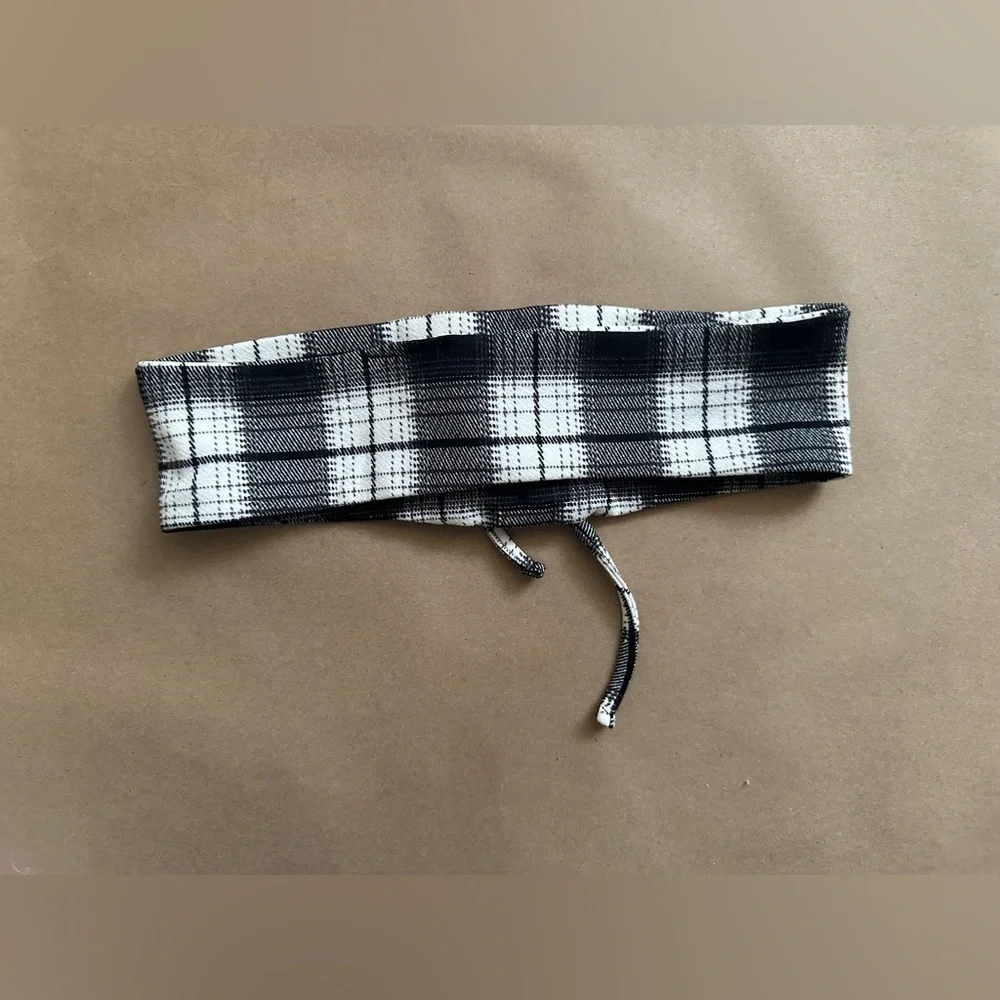 GENERIC Plaid Lace-Up Belt ONE SIZE (GIRL'S) Accessory Quirky Alt Cinch Waist